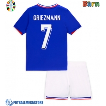 Fotballdrakt Barn Frankrike Antoine Griezmann #7 Hjemmedraktsett EM 2024 Kortermet (+ Korte bukser)